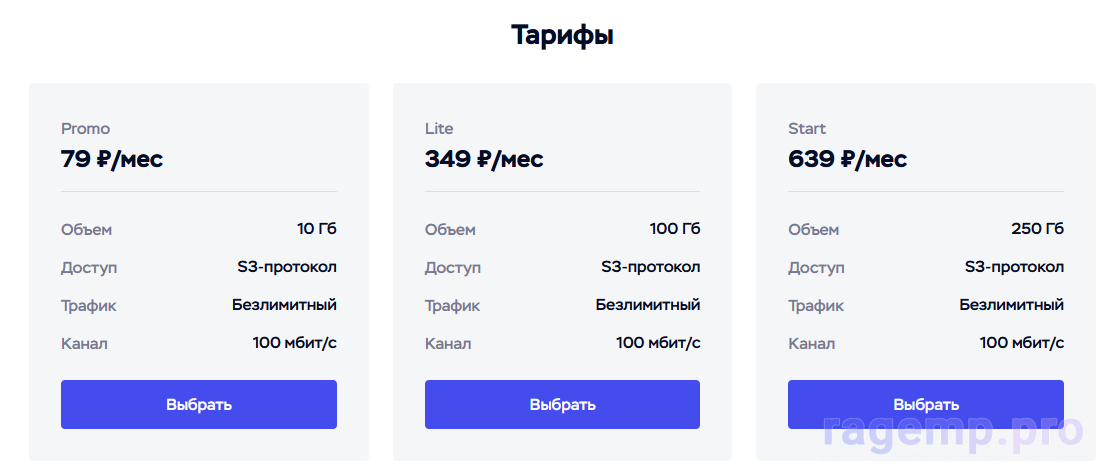 Timeweb S3 Тарифы